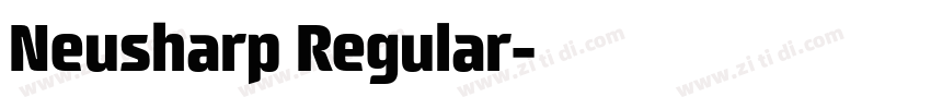 Neusharp Regular字体转换